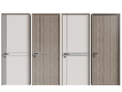 现代实木单扇平开门