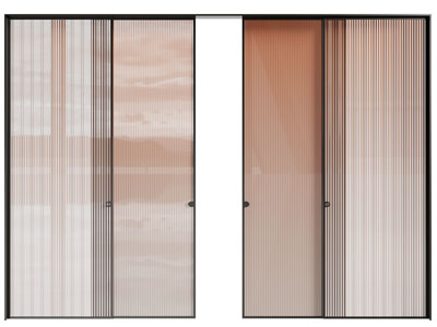 现代玻璃推拉门