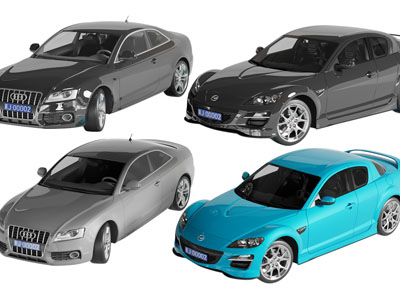 现代汽车轿车3d模型 现代汽车轿车