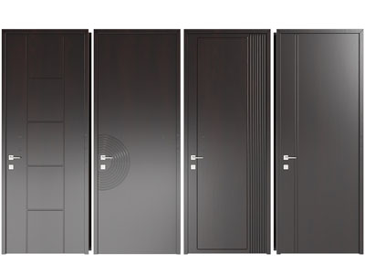 现代单扇平开门