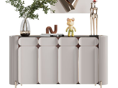 现代轻奢玄关柜、边柜