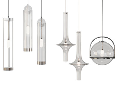 现代玻璃灯罩吊灯