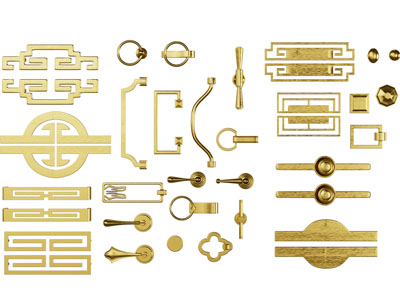 新中式金属门拉手