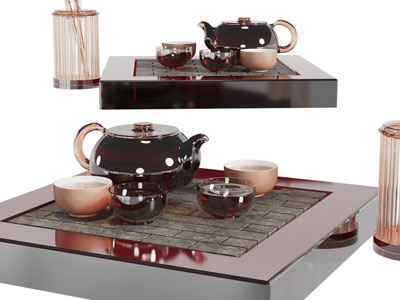 新中式茶盘茶具杯子