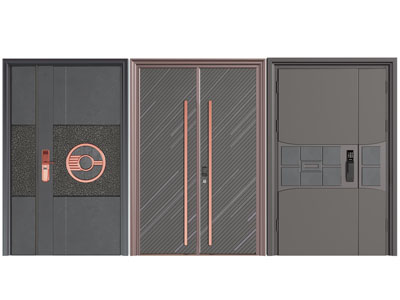 现代子母、双扇入户平开门