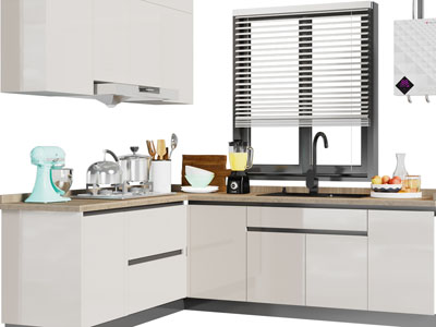 现代整体橱柜、吊柜