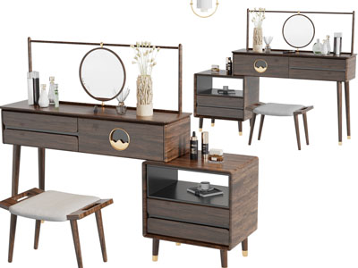 新中式实木化妆、梳妆台