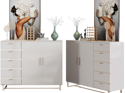 现代轻奢玄关柜、边柜