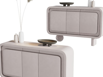 侘寂风玄关柜、边柜