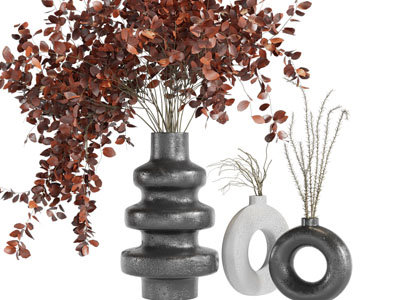 侘寂风花瓶花卉摆件组合