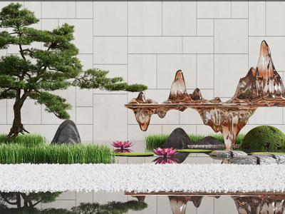 新中式庭院景观园艺小品