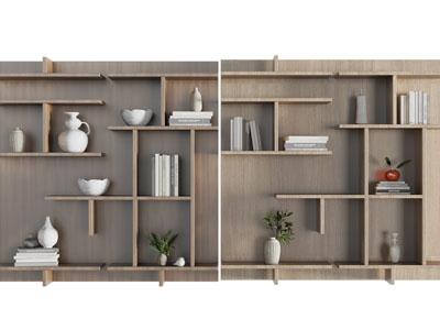 侘寂风实木装饰柜