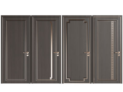 新中式单扇平开门