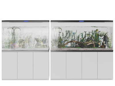 新中式装饰鱼缸