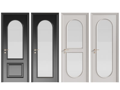 简欧装饰玻璃的平开门