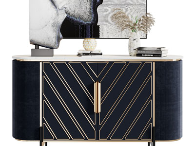 现代轻奢玄关柜、边柜