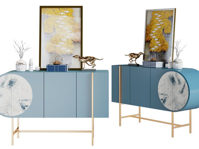 新中式玄关柜、边柜