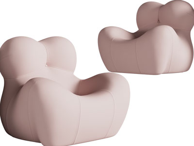 现代单人沙发3d模型 现代单人沙发