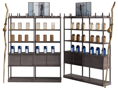 新中式实木装饰柜