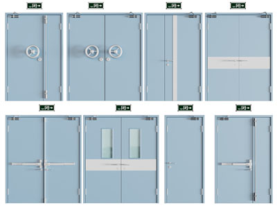 现代防火门、消防门3d模型 现代防火门、消防门