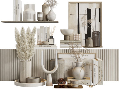 侘寂风花瓶装饰品摆件组合