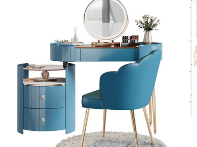 现代轻奢化妆、梳妆台