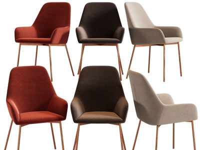 现代轻奢休闲椅子、餐椅