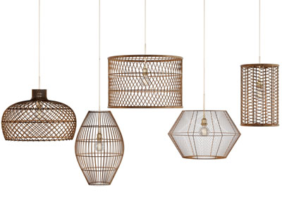 现代金属网状灯罩吊灯