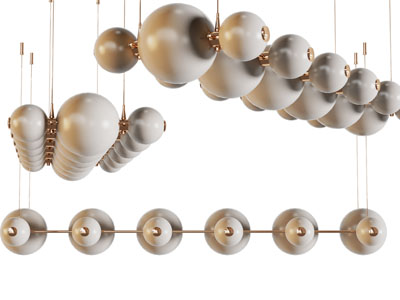 现代球形灯罩吊灯