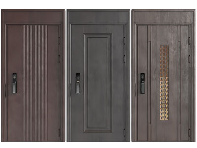 新中式单扇入户平开门