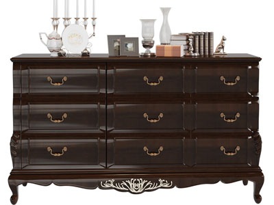 欧式装饰雕花的实木玄关柜、边柜