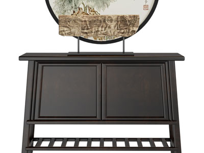 新中式玄关柜、边柜