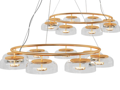 现代轻奢圆形吊灯