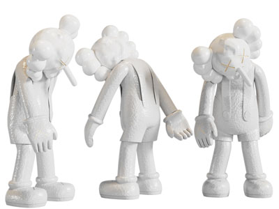 现代kwas公仔摆件组合