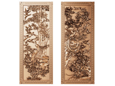 新中式浮雕、装饰挂画