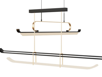 新中式一字吊灯