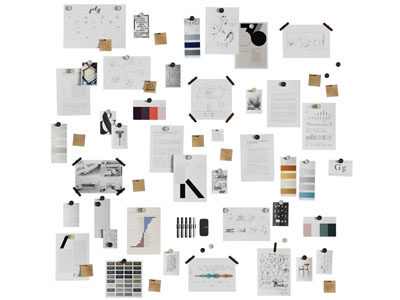 现代便签墙、照片墙