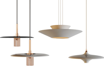 现代垂线单头吊灯