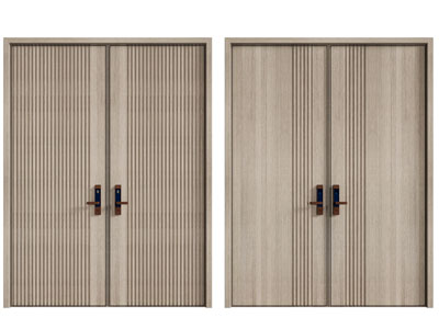 现代双扇平开门