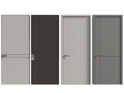 现代单扇平开门