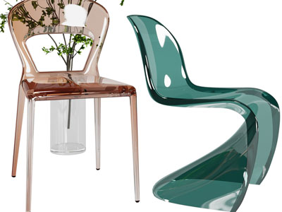 现代亚克力透明休闲椅子、餐椅