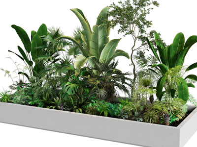 现代花坛花草绿植景观园艺小品