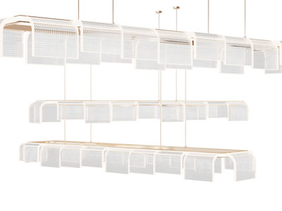 现代水晶长方形吊灯