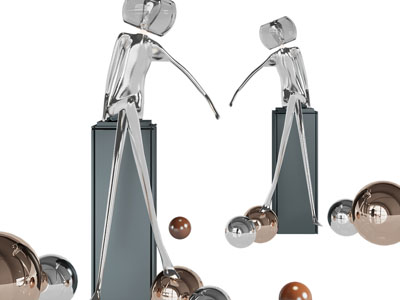 现代抽象人雕塑落地灯