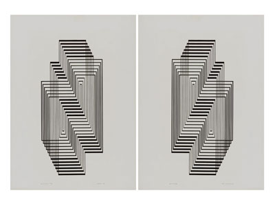 现代几何抽象图案装饰挂画