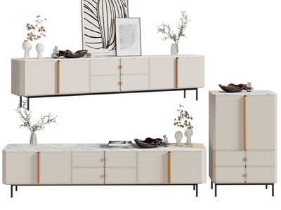 现代电视柜、边柜