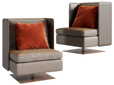 现代单人沙发3d模型 现代单人沙发