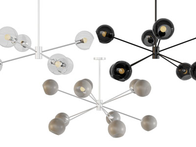 现代球形灯罩吊灯