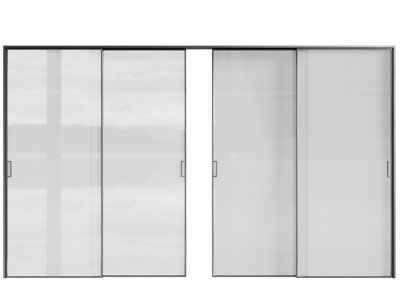 现代玻璃推拉门