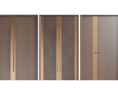 现代双扇、子母平开门